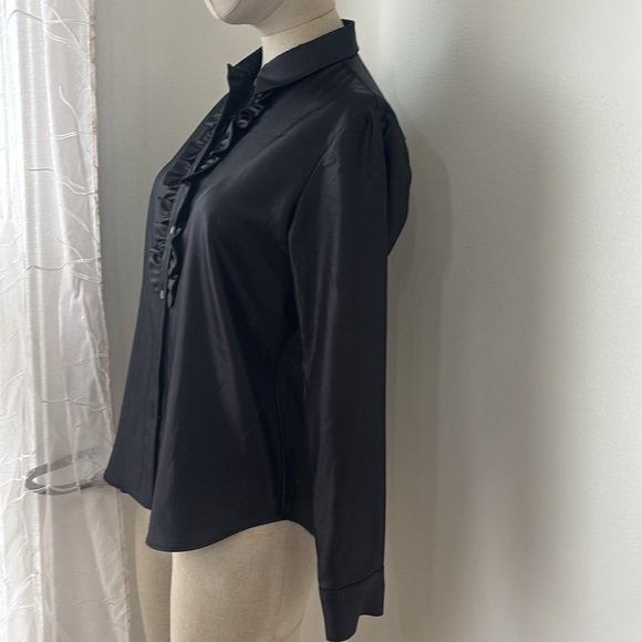 Long sleeve Satin Shirt Blouse - Picture 4 of 6